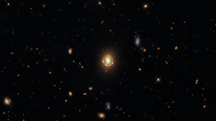 Hubble image showing Quintuple
