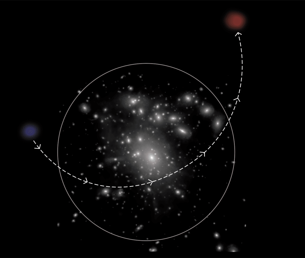 the fall of a blue ultradiffuse galaxy 