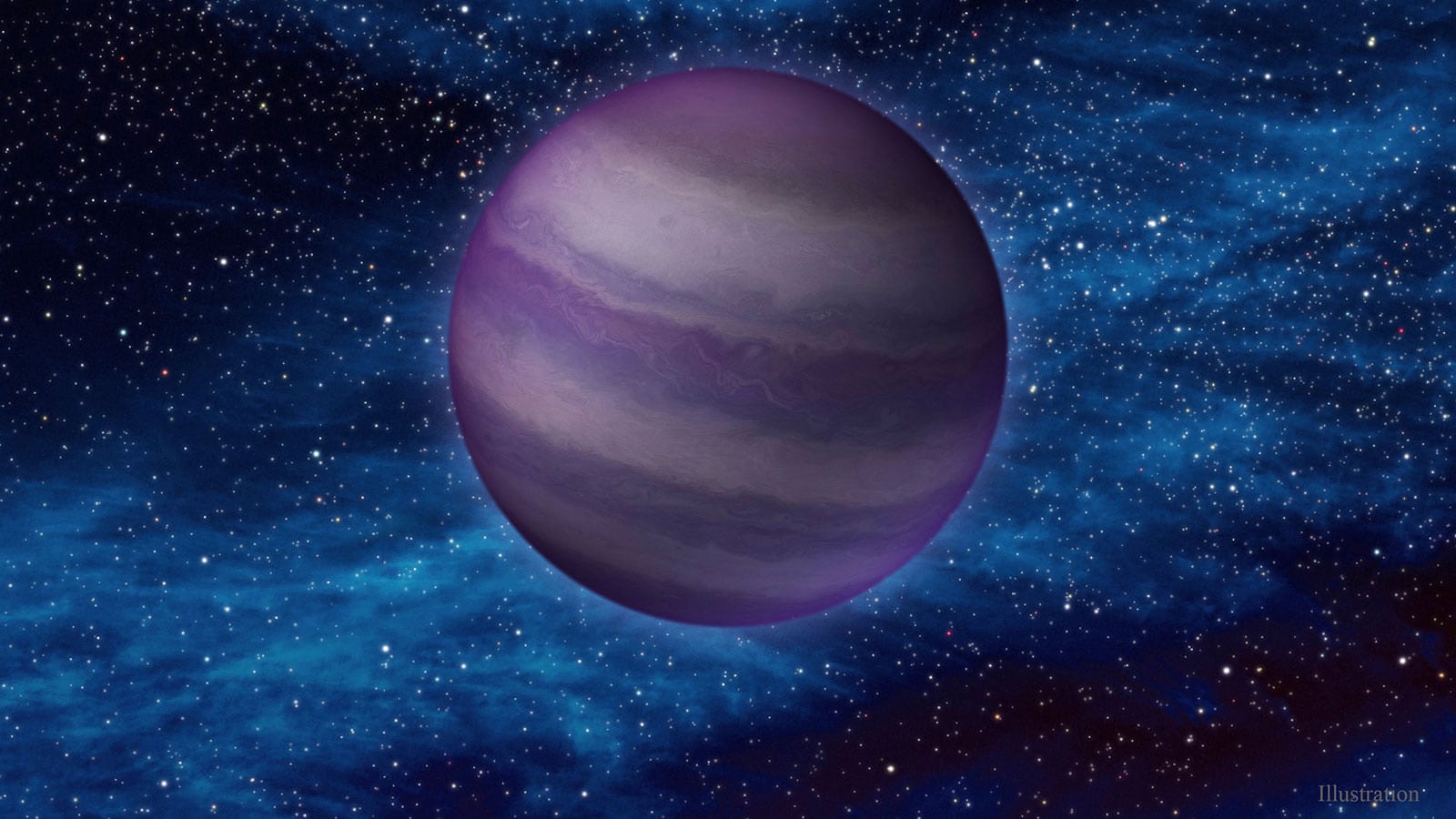 cold brown dwarf in space