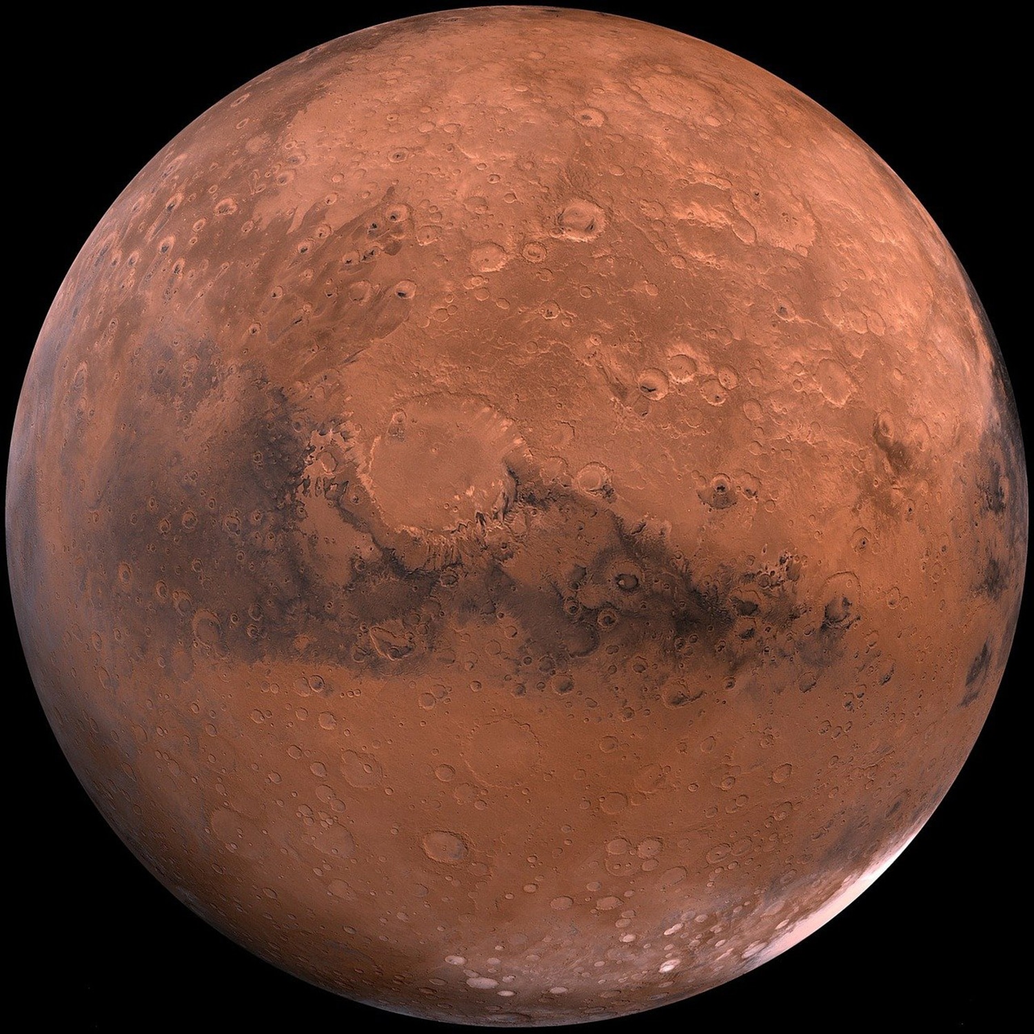 Image is the artistic impression of red planet