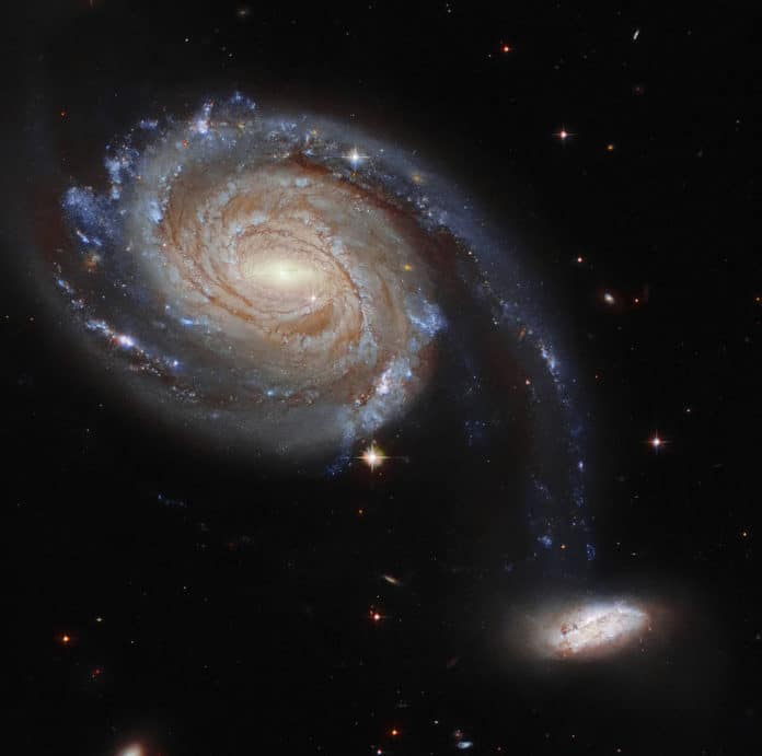Hubble image of intergalactic dance
