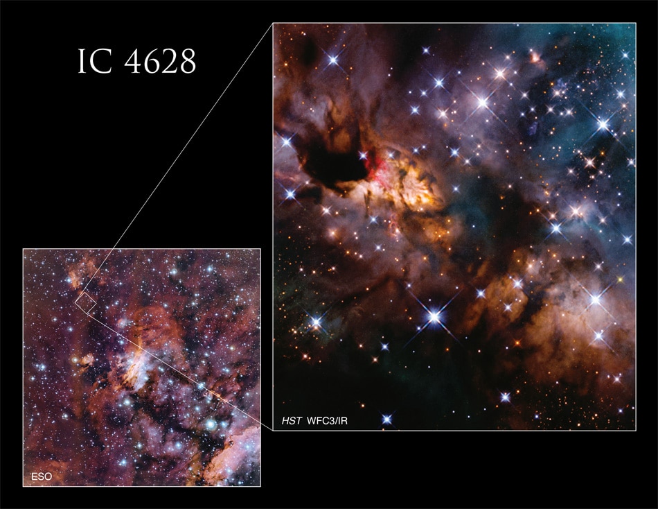The prawn nebula is also known as IC 4628