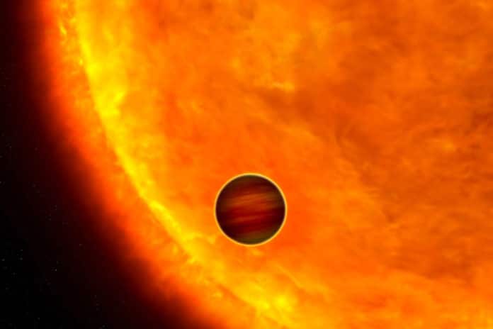 The newly discovered planet is relatively close to its star