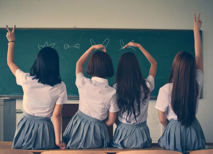 Girls in School Uniform