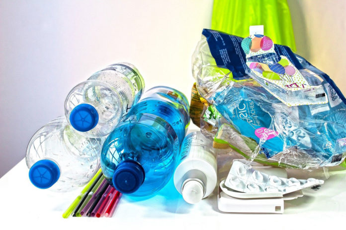 Image showing wasted plastic bottlesl