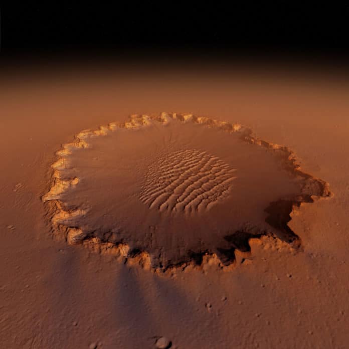 Image showing victoria mars crater