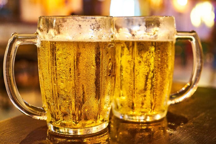 Image showing two mugs of beer