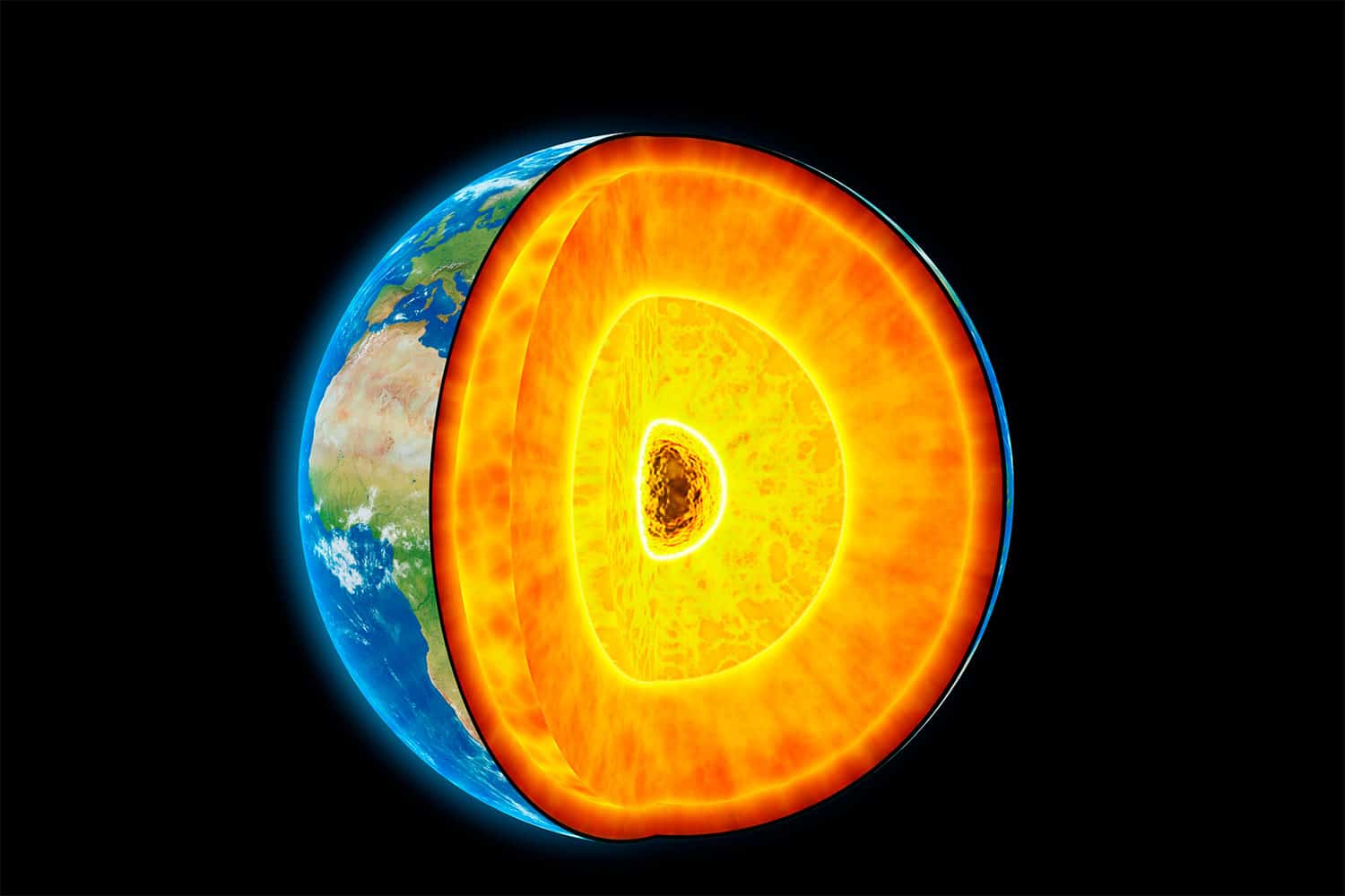 Image showing earth's interior structure