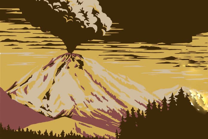 Image showing volcanic eruption