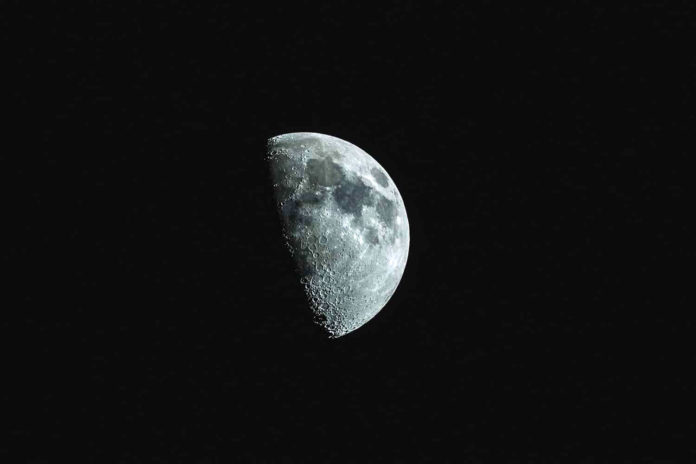 Image showing half moon