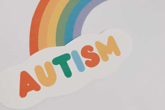 Image showing autism with rainbow colors