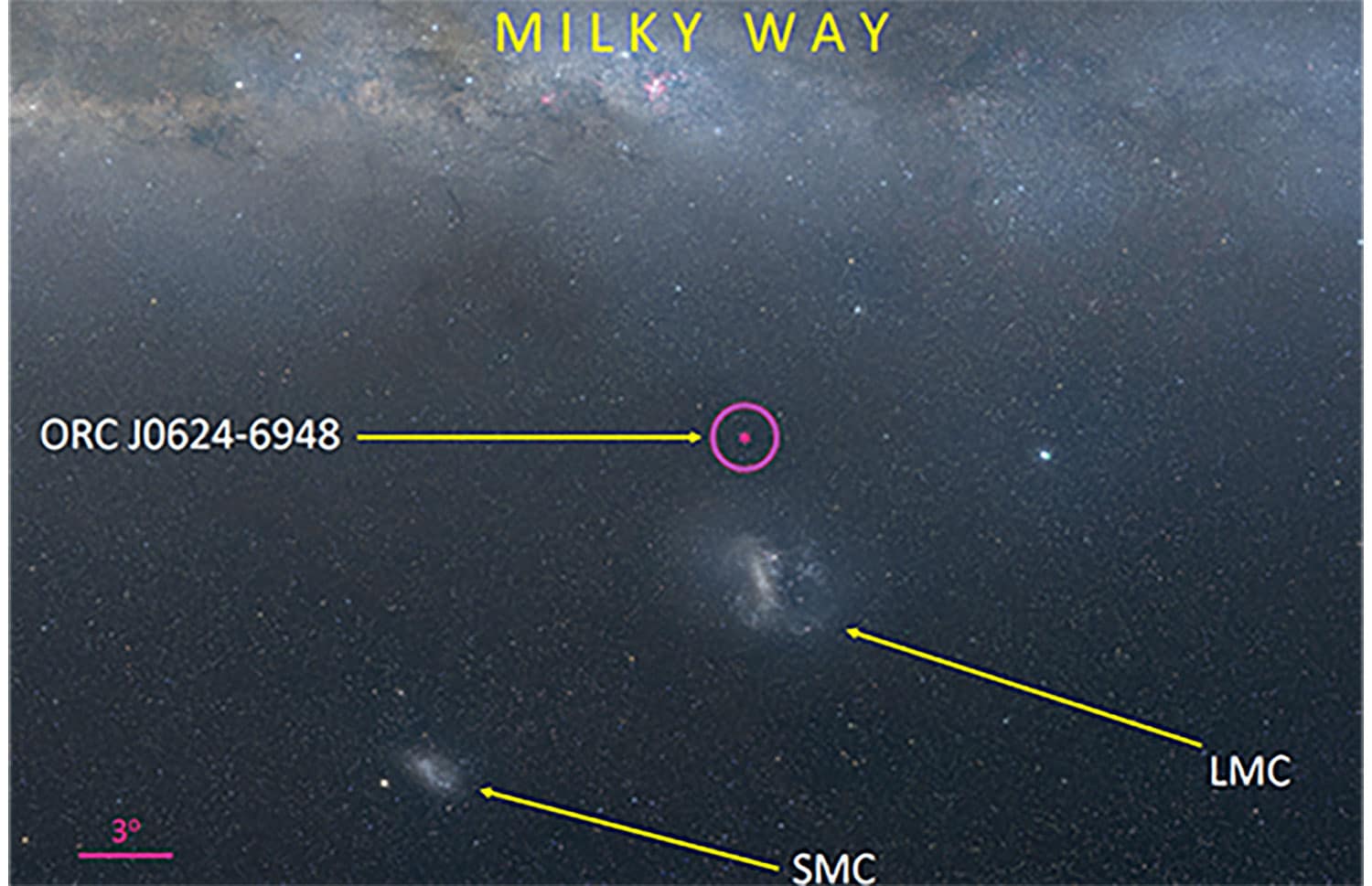 Un misterioso anillo circular descubierto cerca de nuestra galaxia vecina