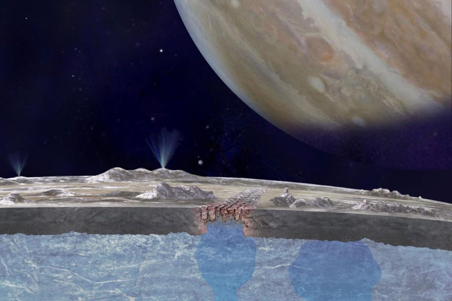 Medan kacau di bulan Jupiter, Europa, dapat mengangkut oksigen ke lautan