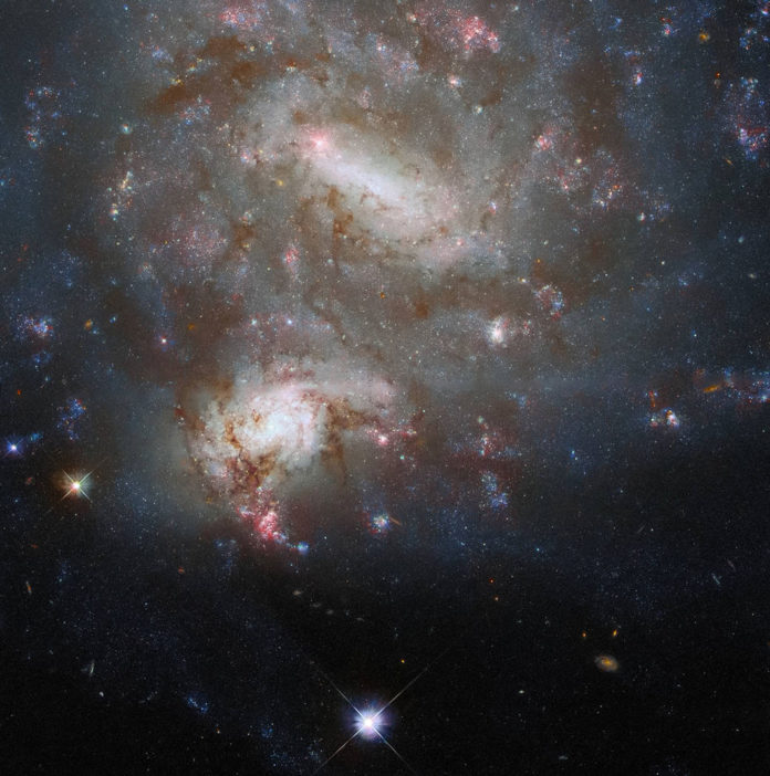 twin galaxies NGC 4496A and NGC 4496B