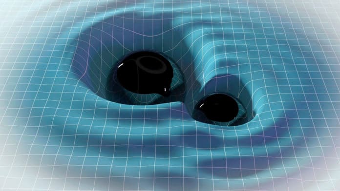 Image illustrating gravitational wave