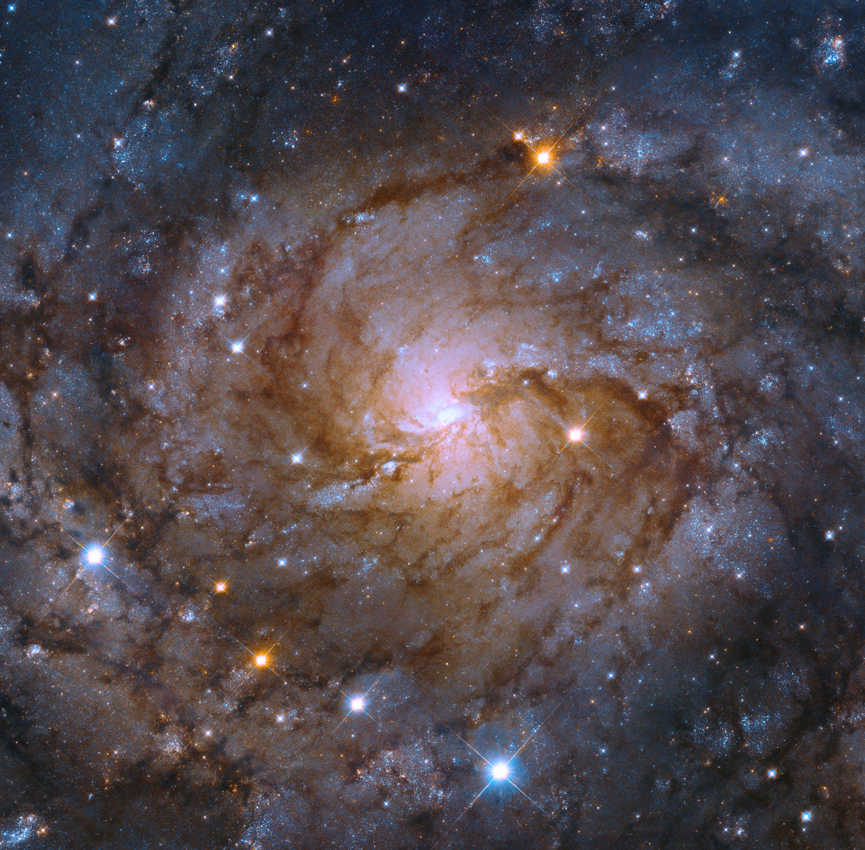 Una galaxia espiral escondida detrás de nuestra Vía Láctea