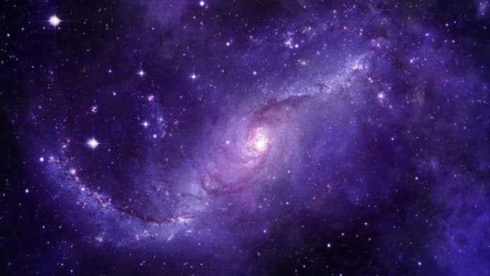 Image showing a distant galaxy in space