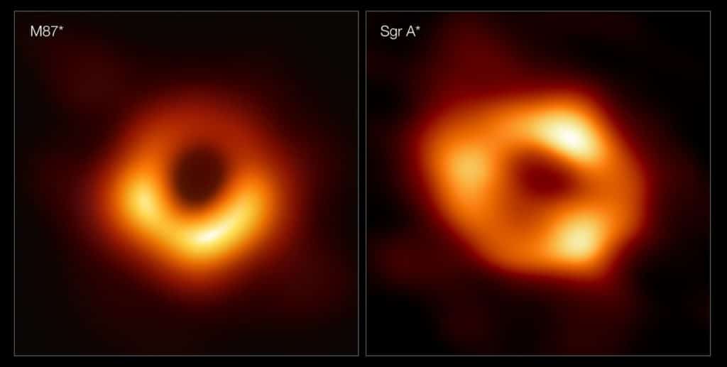 Images of two black holes