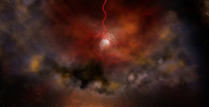Artist's conception of a neutron star