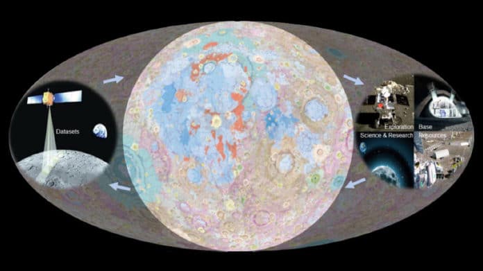 geologic map of the global Moon