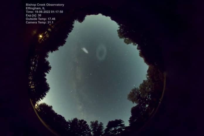 Image showing smoke rings that appeared after rocket launch