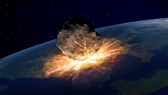 Image showing asteroid impact