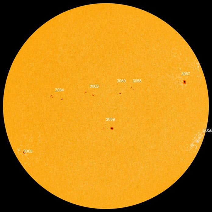 Sunspot AR3060 erupted