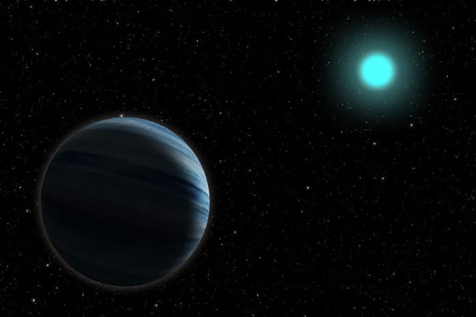 Artistic illustration of Neptune sized planet