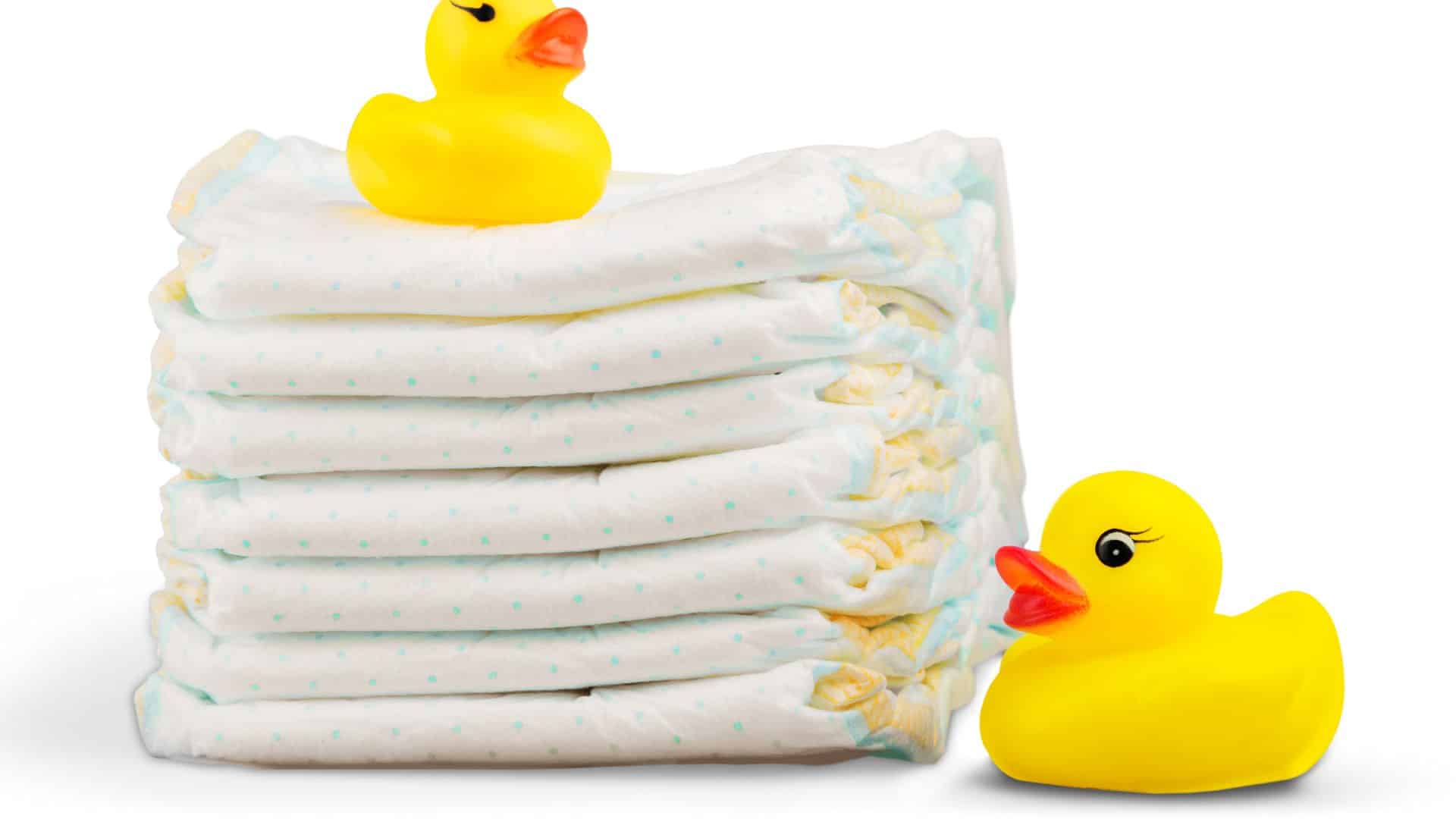 Image showing diaper and duck