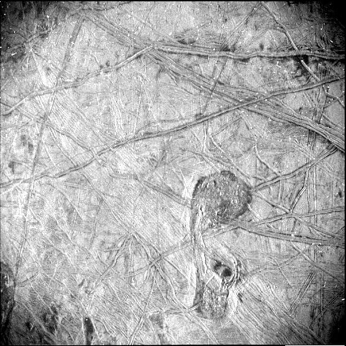 Surface features of Jupiter’s icy moon Europa