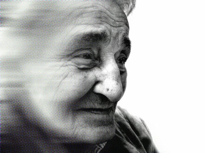 Image showing old lady with alzheimers