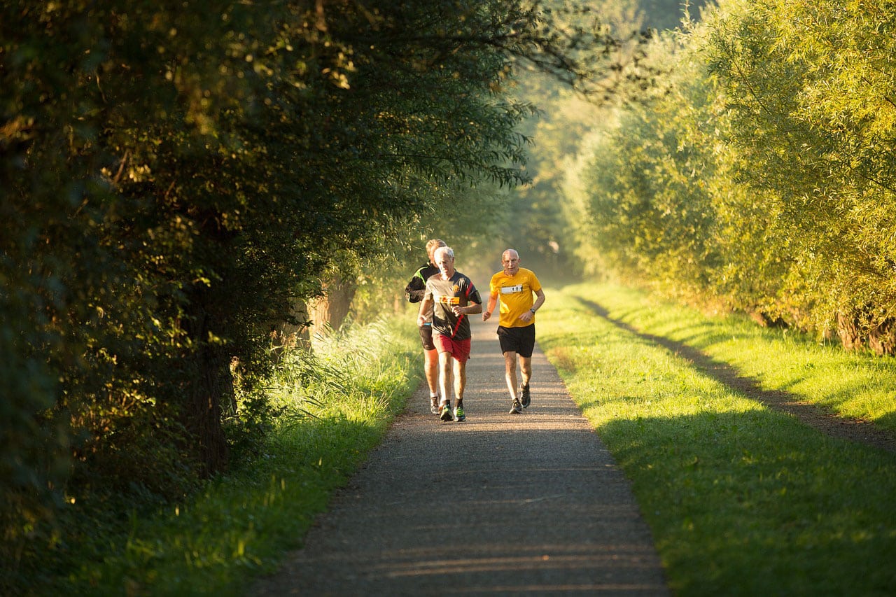 Image showing three friends jogging
