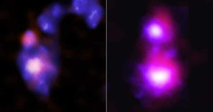 merging dwarf galaxies