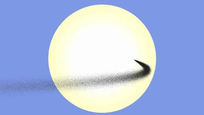 Illustration of Moon dust