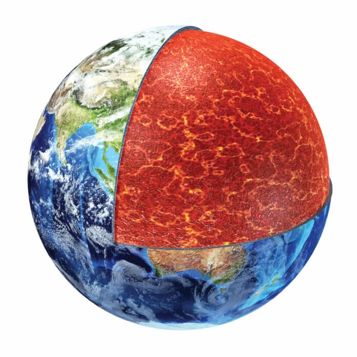 Earth with the upper mantle