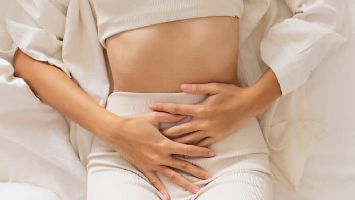 Image showing women with period pain
