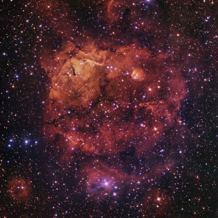 The Sh2-284 nebula, imaged by the VLT Survey Telescope