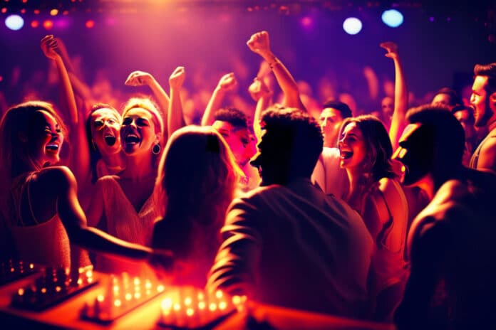 Image showing partying