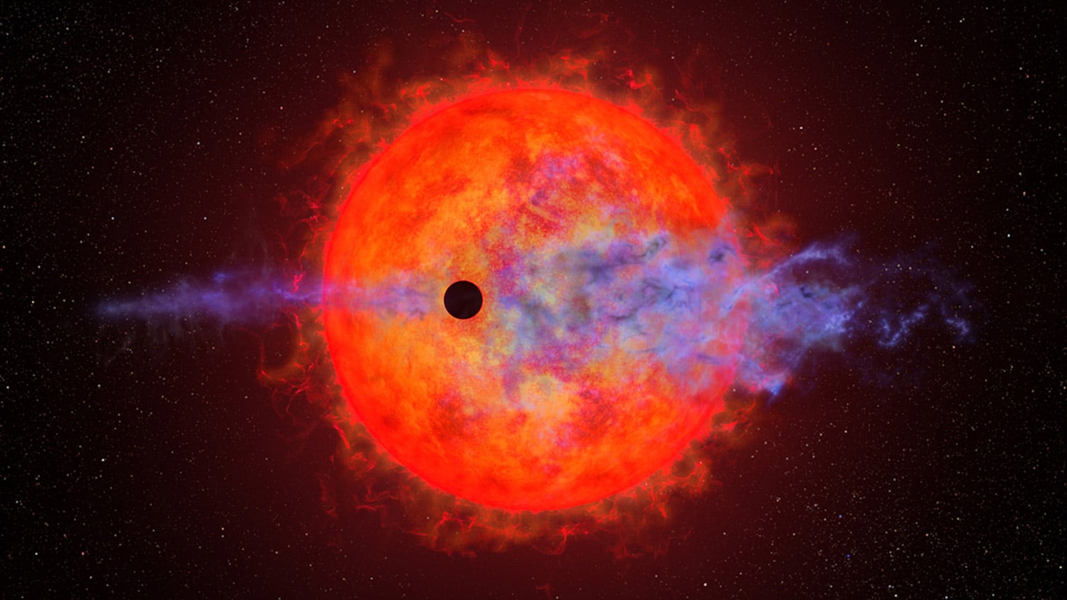 red dwarf star AU Microscopii