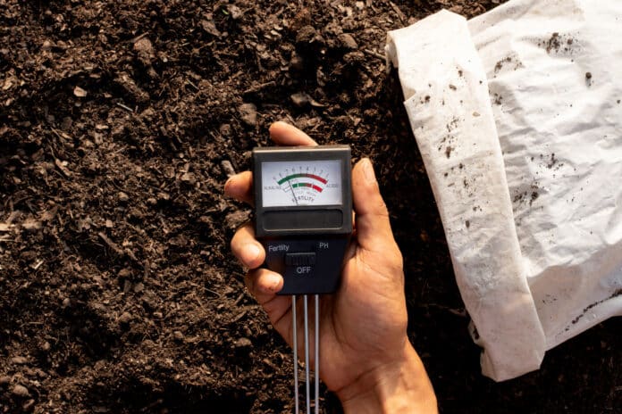 Image showing measuring soil quality.