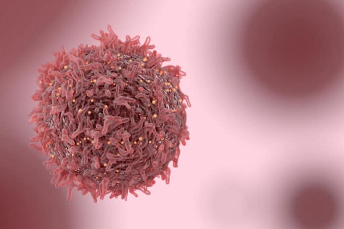 Image showing cancer cell and dna