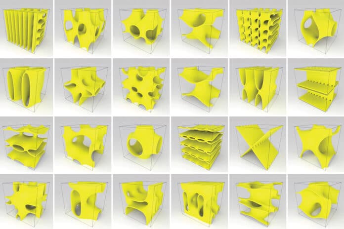 many different building blocks of cellular metamaterials into one, unified graph-based representation