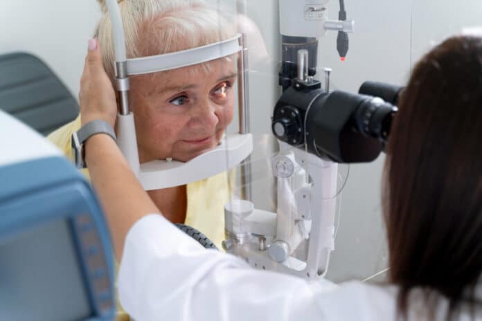 Image showing eye checkup