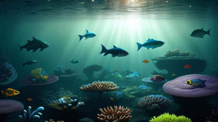 Image showing aquatic organisms