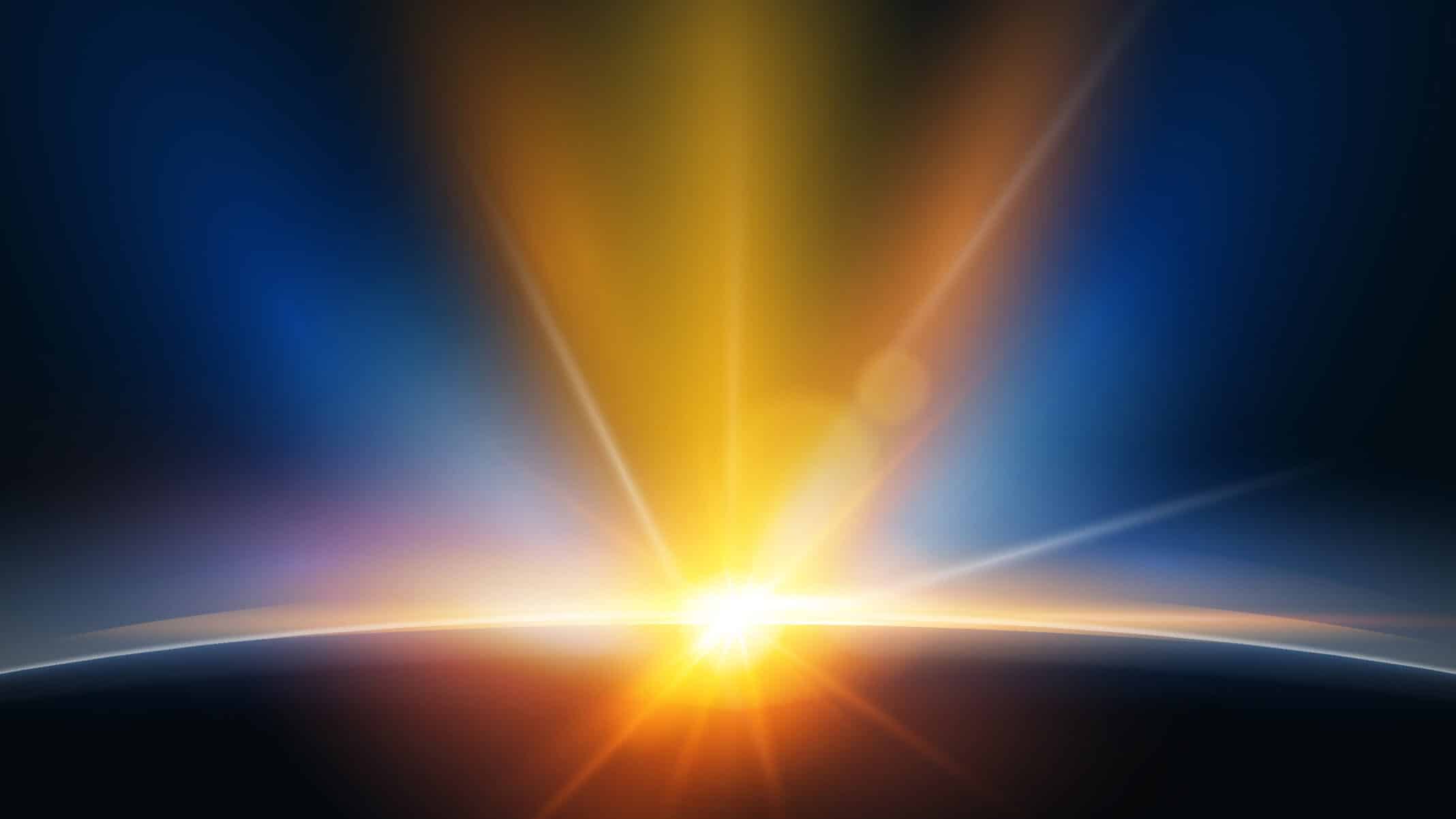 Image showing sun rays