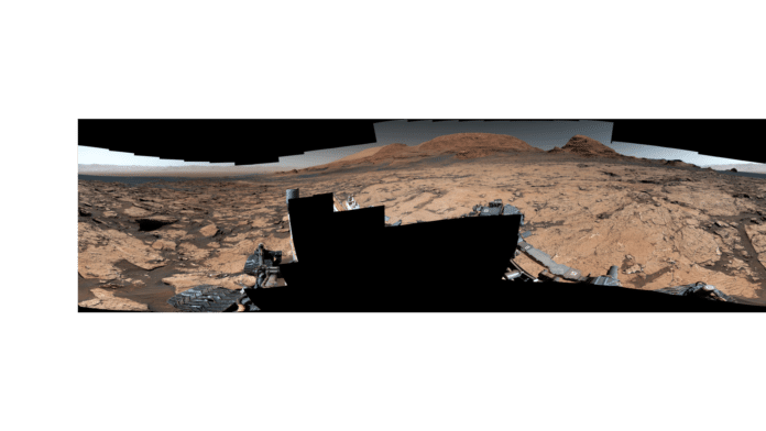 Image showing Mars mud cracks