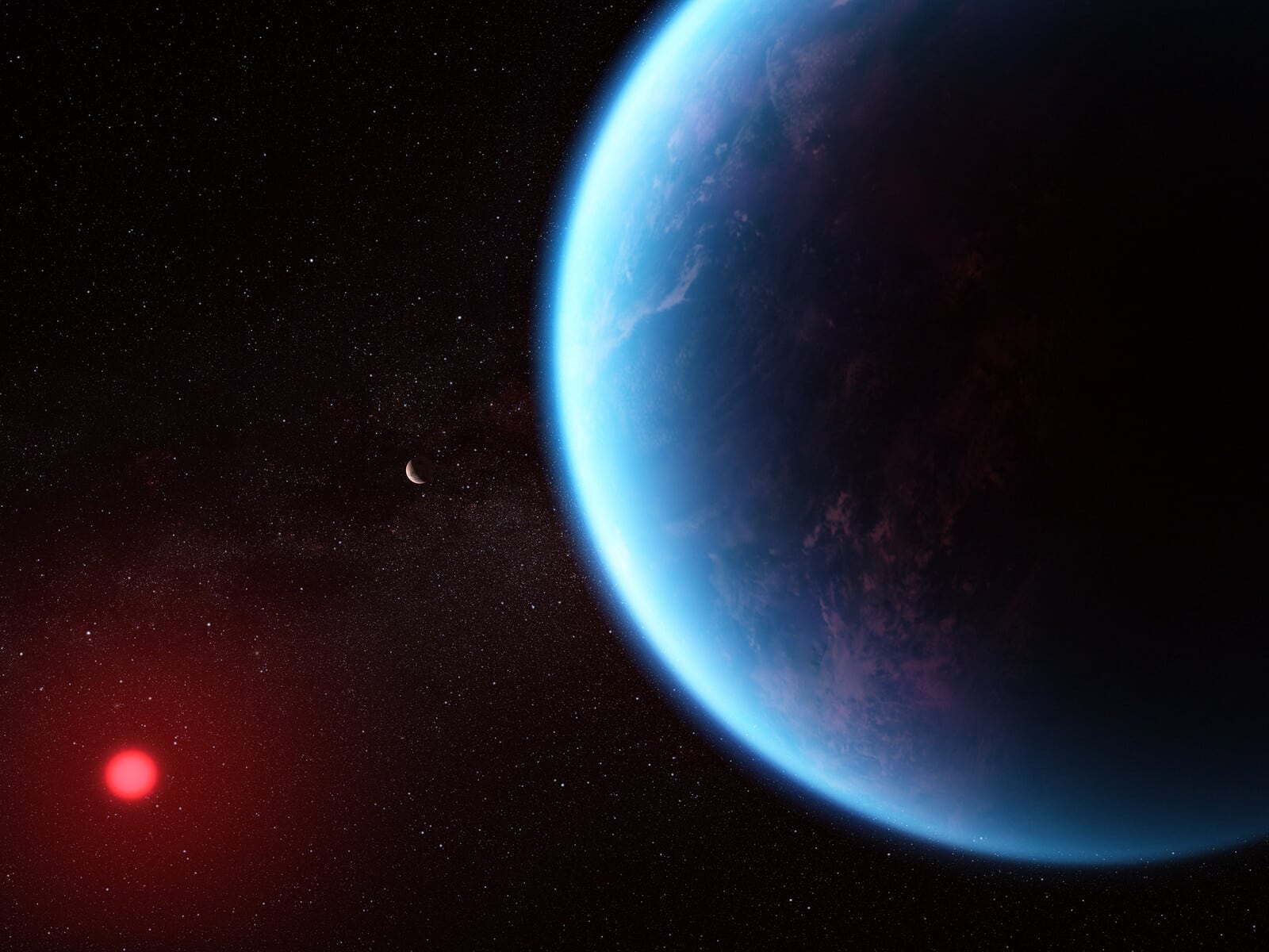 Exoplanet K2-18 b (illustration)
