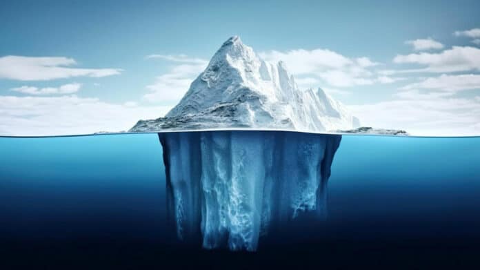 Image of iceberg.