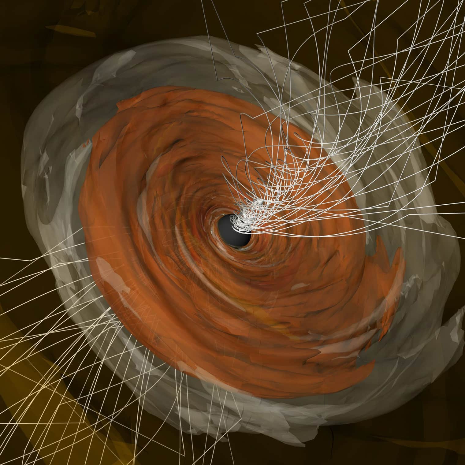 plasma disk around the supermassive black hole