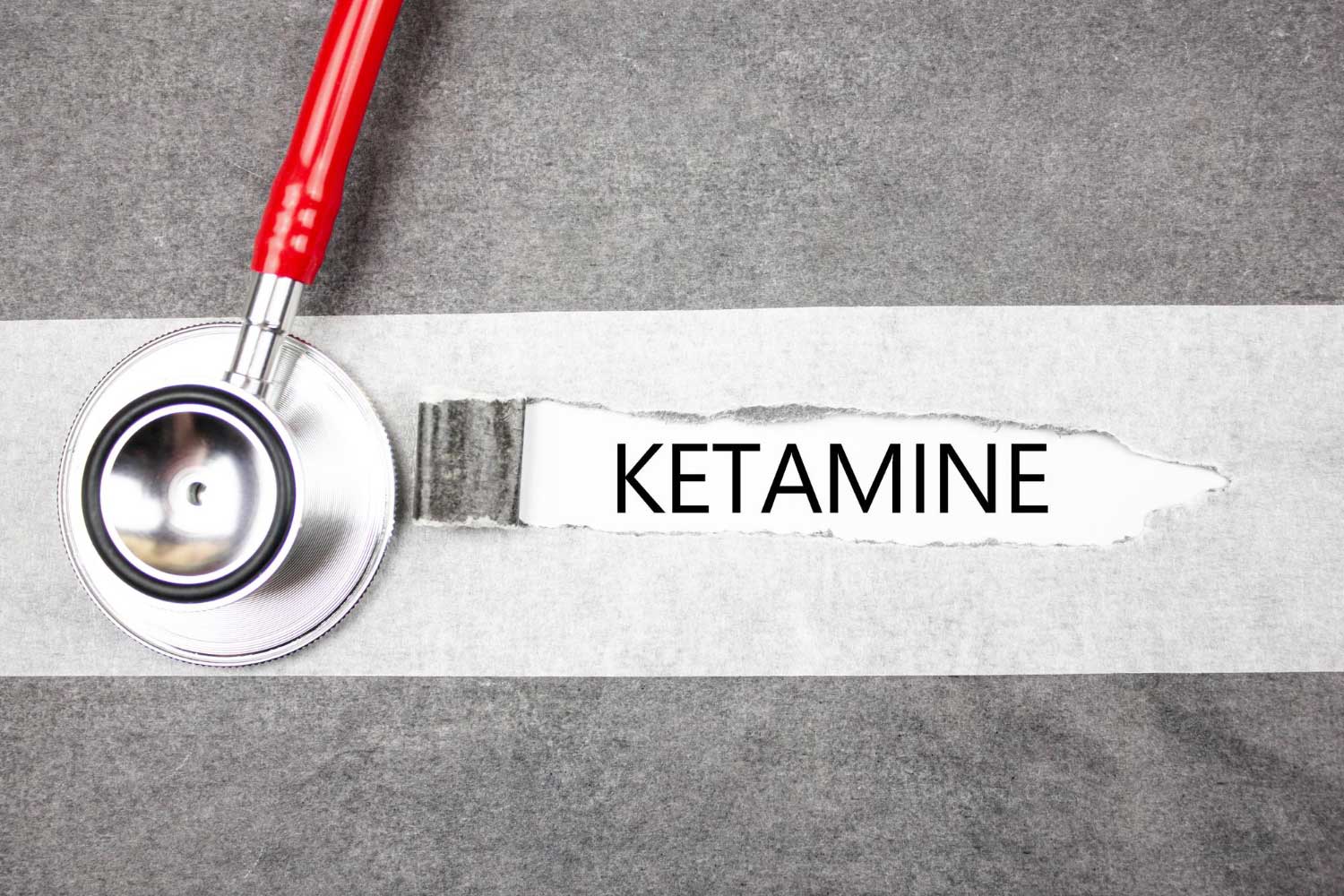 ketamine text inscription with stethoscope ketamine